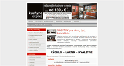 Desktop Screenshot of kuchyneexpres.sk